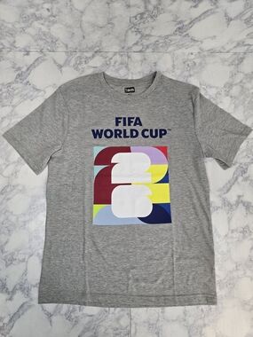 FIFA World Cup Grey Graphic Short Sleeve Tee Medium